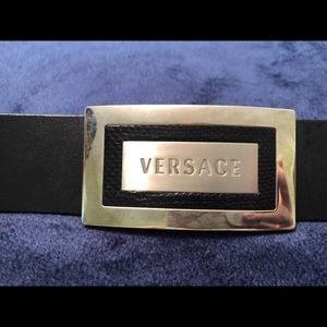 Black Versace belt